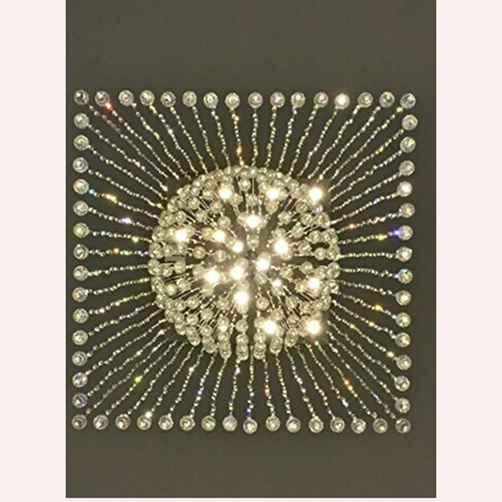 Современный минималистичный квадратный гостиной люстры дуплекс лестницы