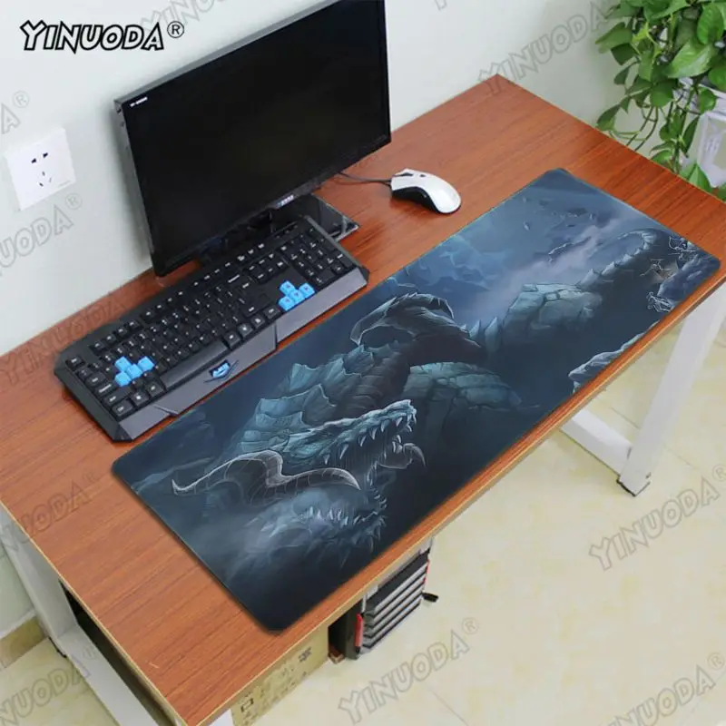 Yinuoda Нескользящие ПК lineage 2 видео игры офисные мыши геймер мягкий коврик для мышки с аниме скорость/Управление версия большой игровой коврик для мыши