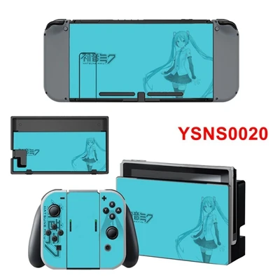 Новая Милая виниловая наклейка Hatsune Miku для Ninetendo Switch Console& наклейки для геймпада - Цвет: YSNS0020