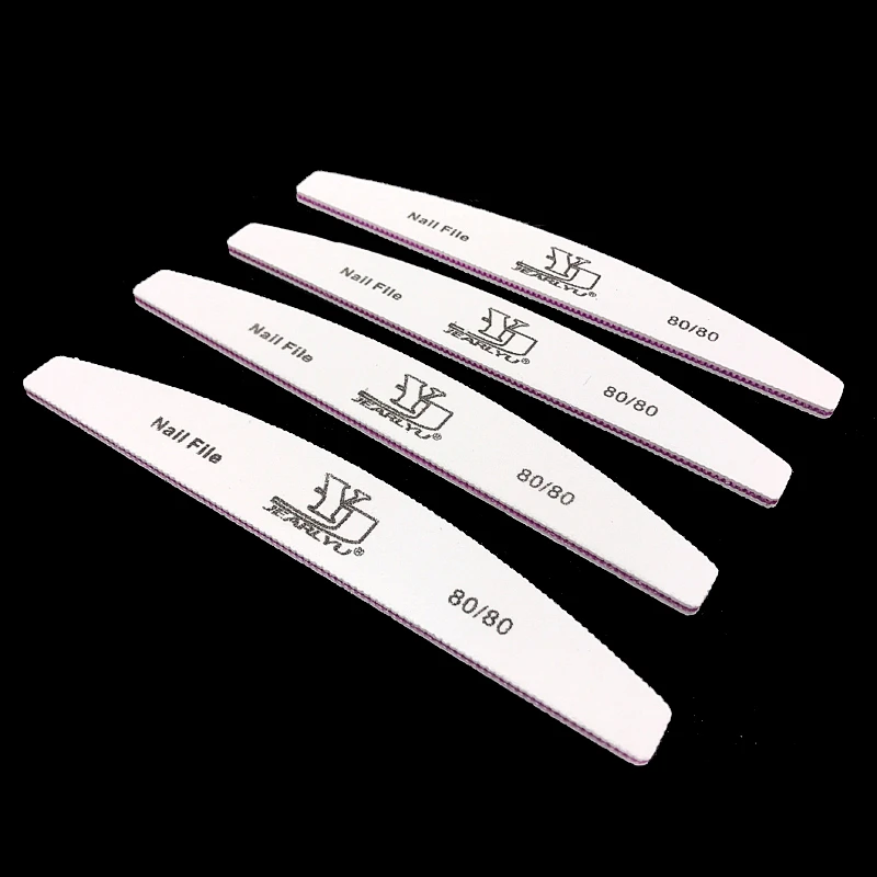 5 шт. Lime A Ongle профессиональная пилка для ногтей 80/80 Грит набор Unhas De гель пилочки для ногтей набор белая луна Стиль Акриловая пилка для ногтей блок