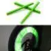Green Уличные и спортивные 12 шт. колеса велосипеда спиц Отражатель Светоотражающие Полосы Клип трубки - Цвет: Green