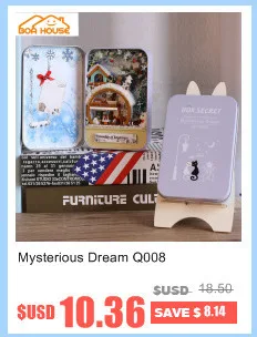 Кукольный дом Diy миниатюрный деревянный пазл кукольный домик miniaturas мебель дом кукла для подарка на день рождения игрушки бродят по всему миру зимой