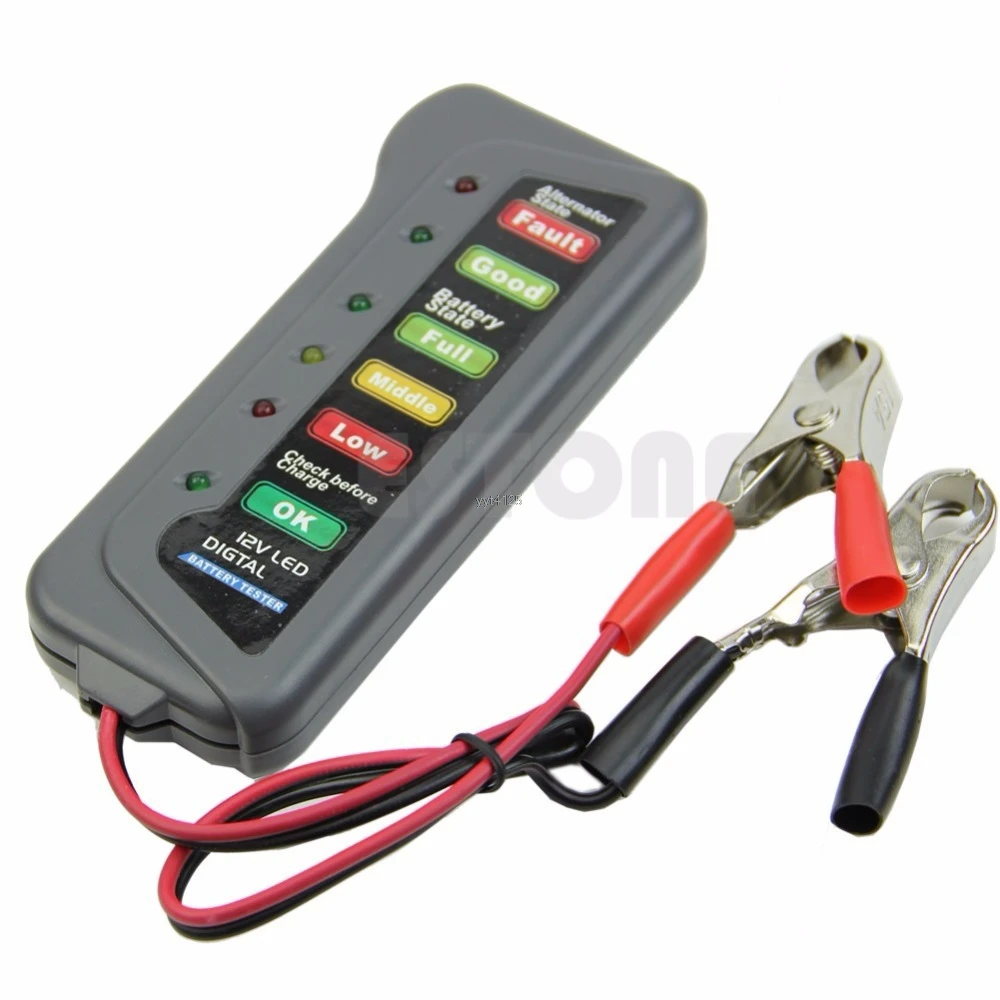 12V автомобиль мотоцикл светодиодный цифровой Батарея генератор переменного тока