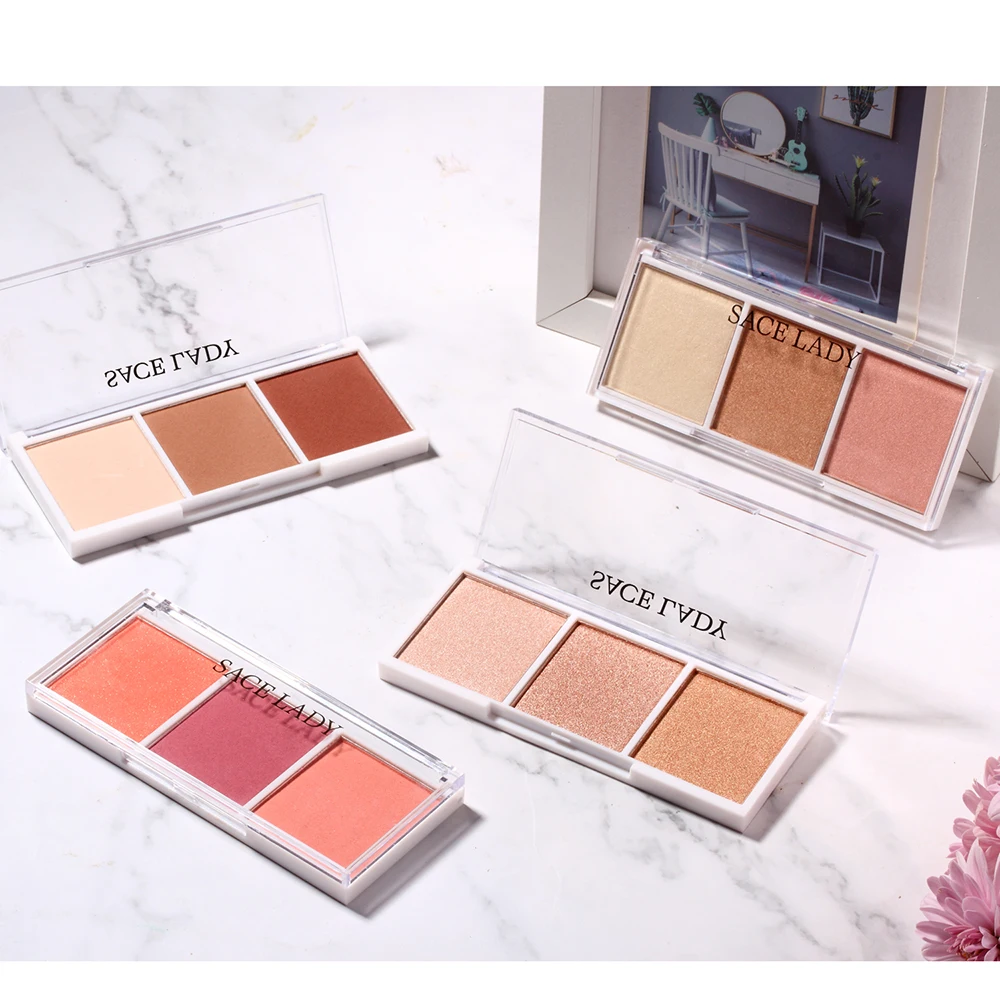 SACE LADY Палитра для лица Румяна Макияж щёка Пудра профессиональные Минералы