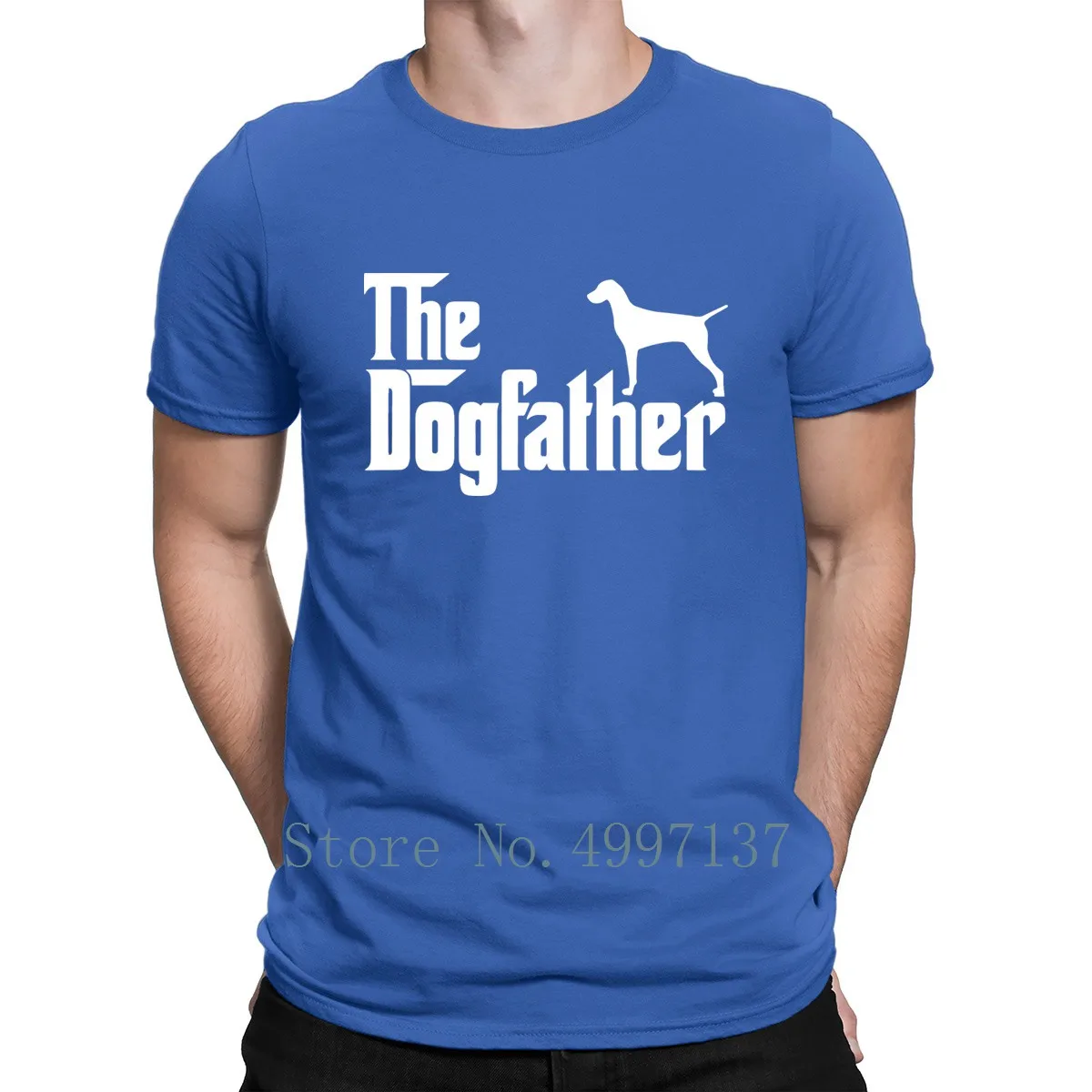 Vizsla The Dogfather T Shirt S-Xxxl Novelty Cute Summer Style Male Tee Comfortable Character | Мужская одежда