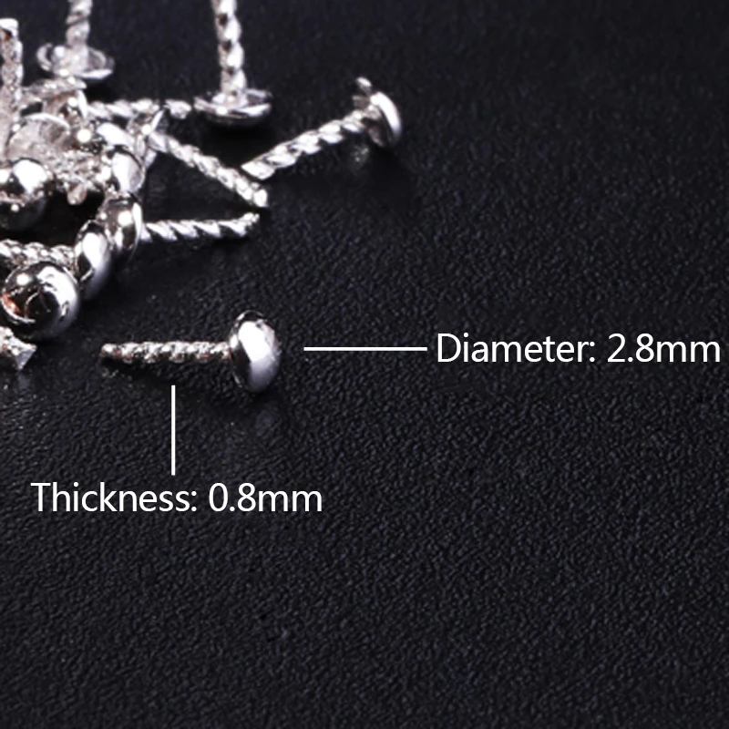 4pcs 925 sterling silver Color jewelry accessories diy handmade jewelry production wholesale