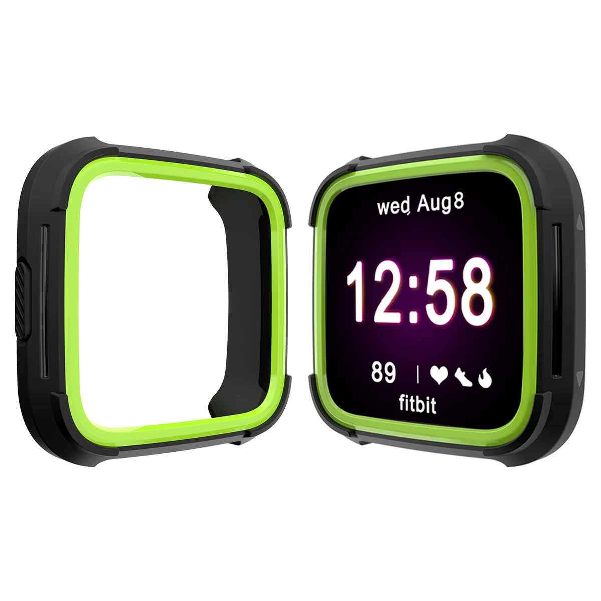 6 цветов ТПУ и ПК чехол для Fitbit Versa, ремешок часы в виде ракушки Экран протектор Аксессуары для смарт-часов для Fitbit Versa Lite