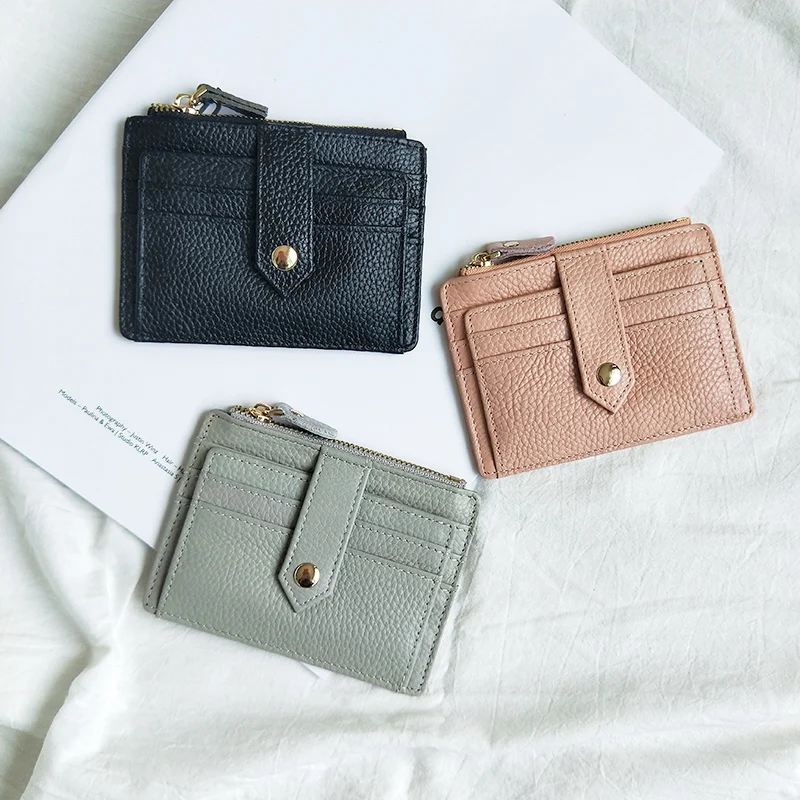 Genuine Leather Arlanfivis Small Fashion Bag Mini Wallet Muti Card Slots Credit Holder Large Capacity Coin Purse portfel | Багаж и сумки