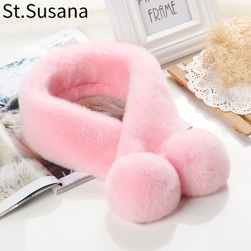 St. Susana 2018 Новое поступление женские зимние теплые шарфы Модный женский Настоящий