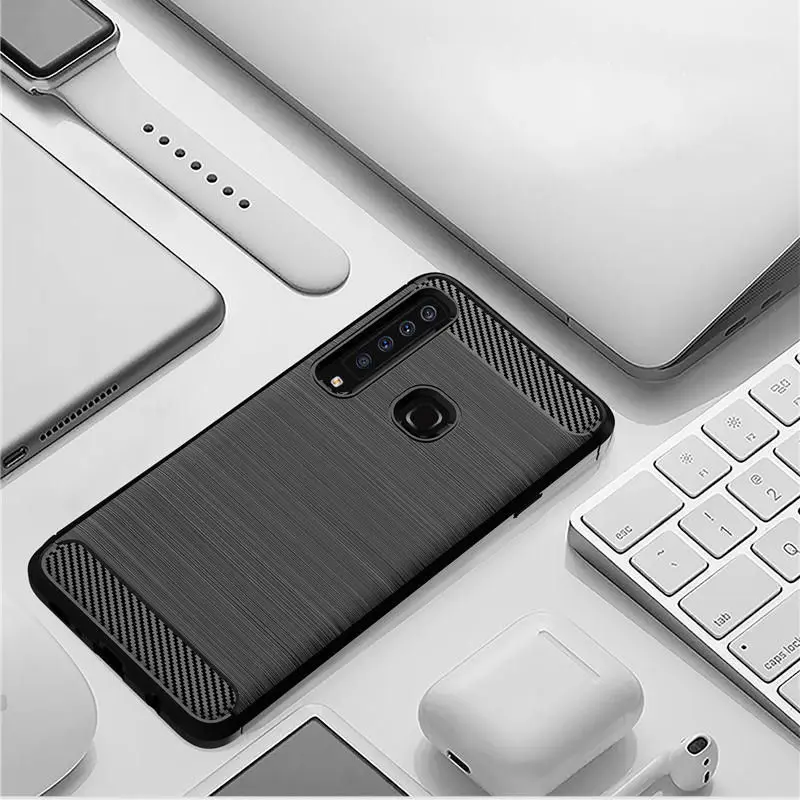 Чехол для Samsung Galaxy A9 2018 A920 текстурированная задняя крышка из матового силикона и