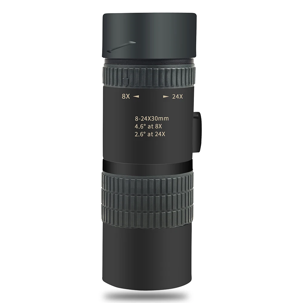 BIJIA 8-24x30 профессиональный HD зум Монокуляр Высокое качество Карманный охотничий Телескоп оптический BAK4 призма с интерфейсом штатива
