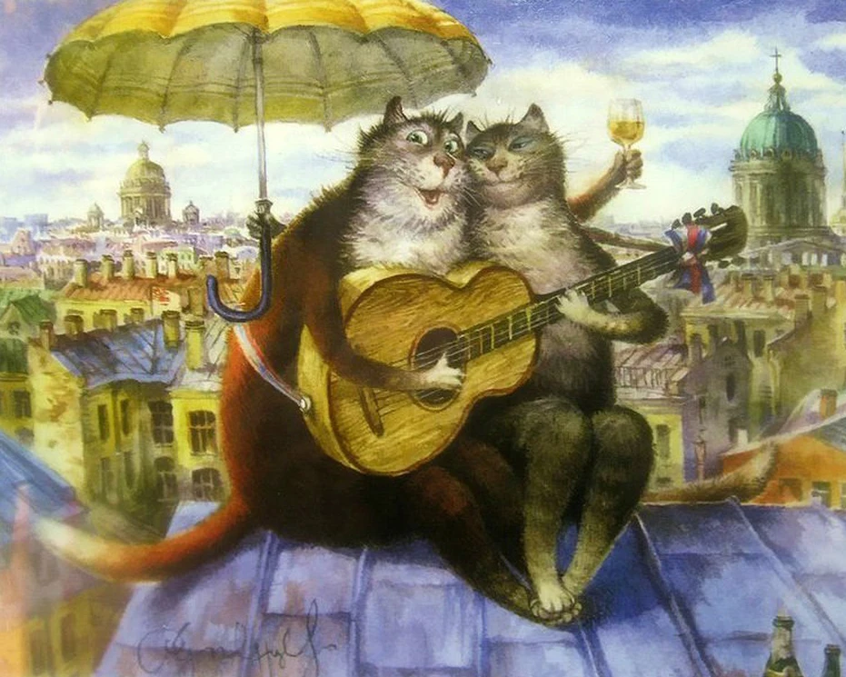 Высокое качество паста DIY музыка кошка на крыше вышивка мозаика 100% площадь