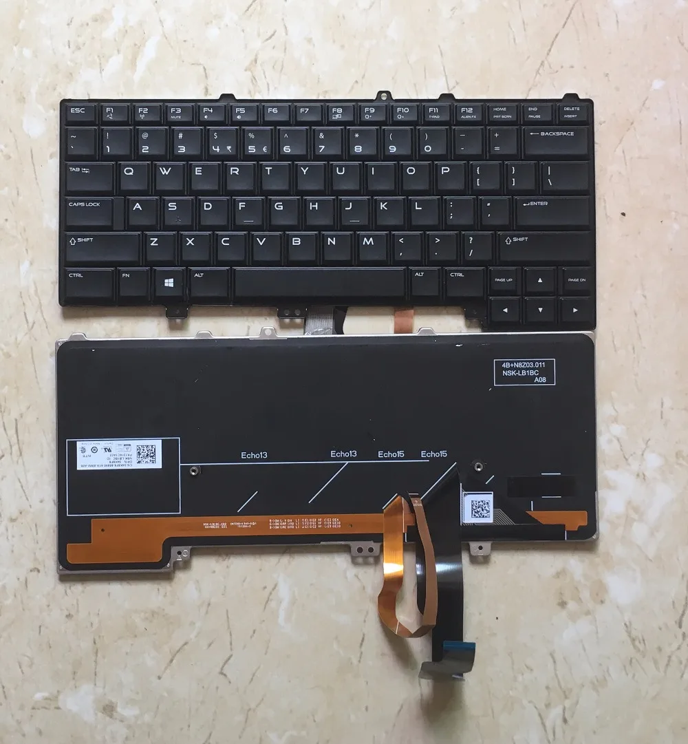 Клавиатура для DELL Alienware 13 R1 R2 14 15 R3 ноутбука US с подсветкой | Компьютеры и офис