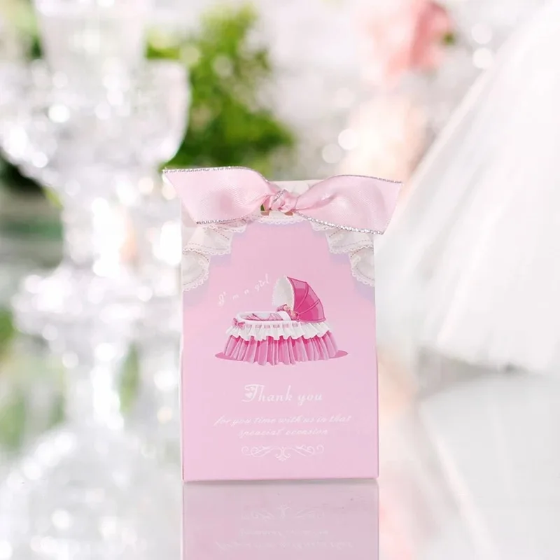 AVEBIEN 20/50 шт в наборе, Лидер продаж, красивые Детские коляски коробка конфет baby Shower шоколад Бумага Сувениры Подарочная коробка День рождения украшения для детей