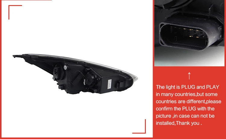 AKD автомобильный Стайлинг для Ford Focus фара- Focus 4 светодиодный головной фонарь H7 D2H Hid опция Angel Eye Bi Xenon луч аксессуары