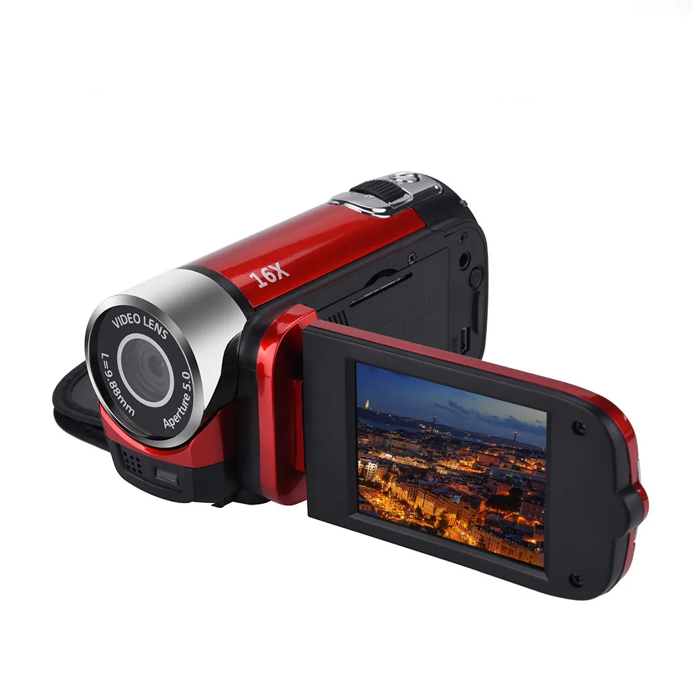 Портативная цифровая мини видеокамера 2 7 дюйма с TFT ЖК экраном HD 720P 16 кратный зум