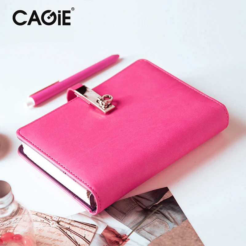 Kawaii Тетрадь Cagie a6 наклейки для дневника из искусственной кожи дневник