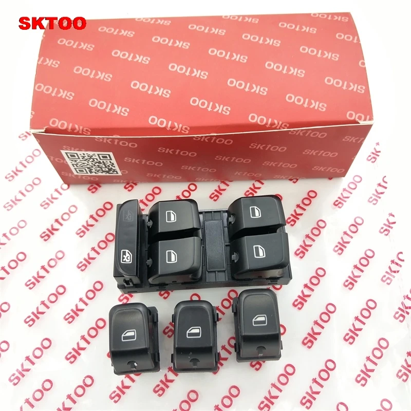 Панель переключателя окна SKTOO для AUDI A4 B8 A5 Q5 2007 2012 8KD 959 851 8KD959851D 855|window control|switch panelwindow