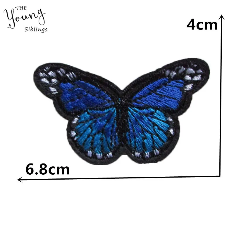 

Fashion style Butterfly Pattern Hot melt adhesive Applique Embroidery Patch Stripes DIY Badges Clothing Accessories C5480-C5499