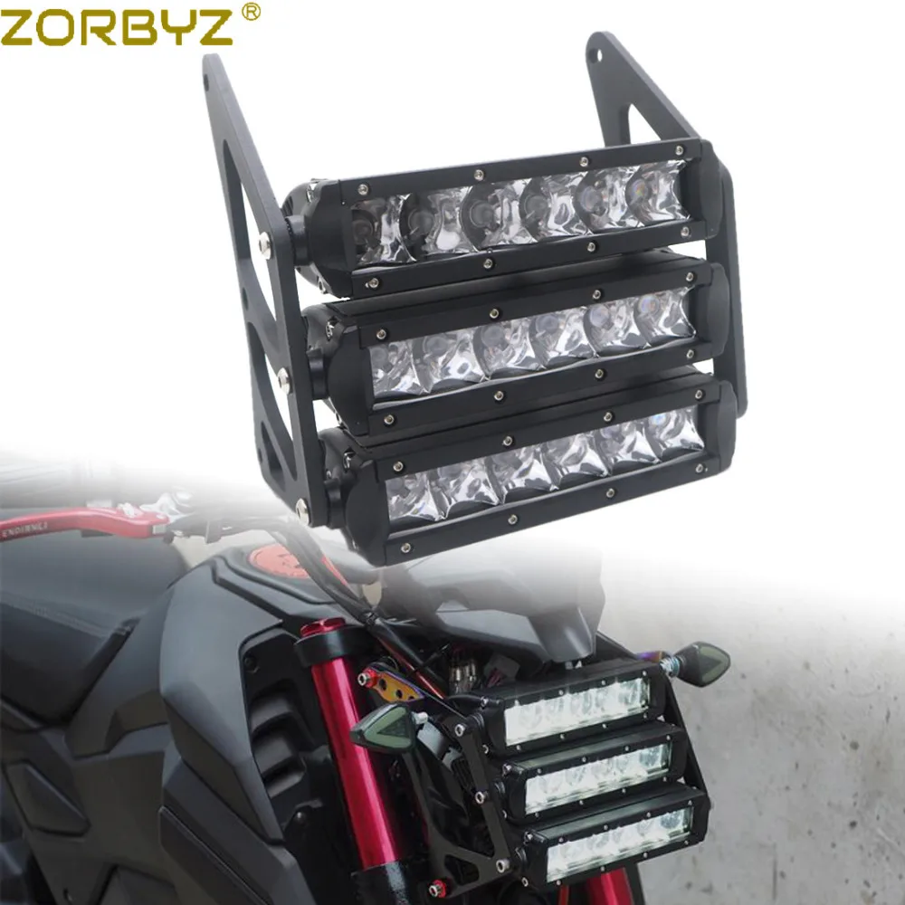 ZORBYZ мотоциклетный Черный винтажный трехуровневый светодиодный кронштейн для