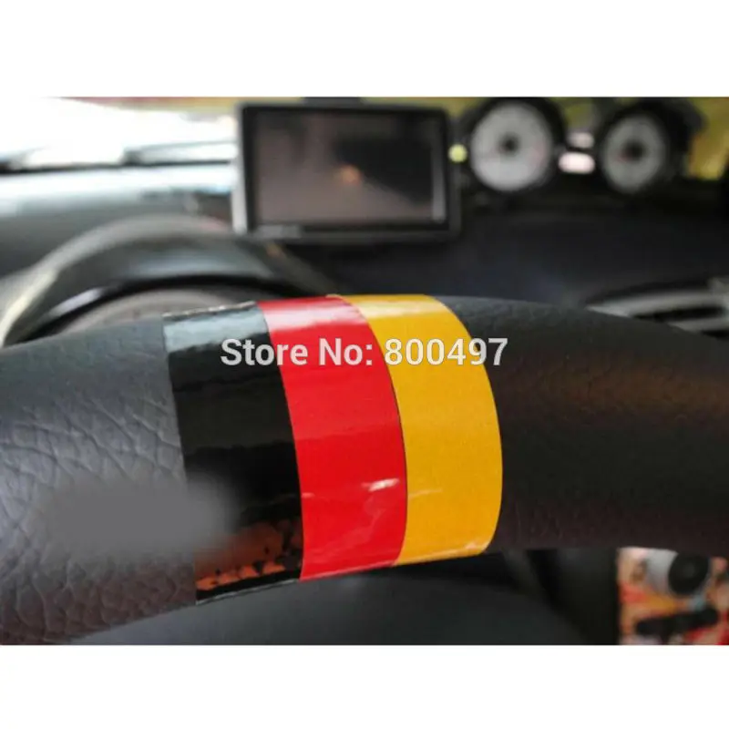 3 х новейший Флаг Германии Стиль рулевое колесо декоративные Стикеры для