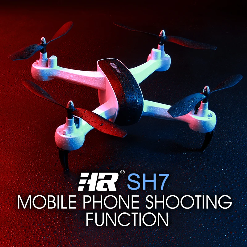HR SH7 1080 P WI-FI FPV HD Камера Радиоуправляемый Дрон квадрокоптер комплект высота