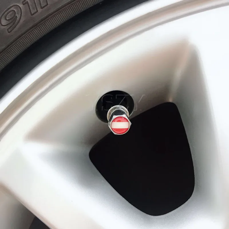 Австрийский флаг крышка клапана автомобильной шины s стеблей автомобильная