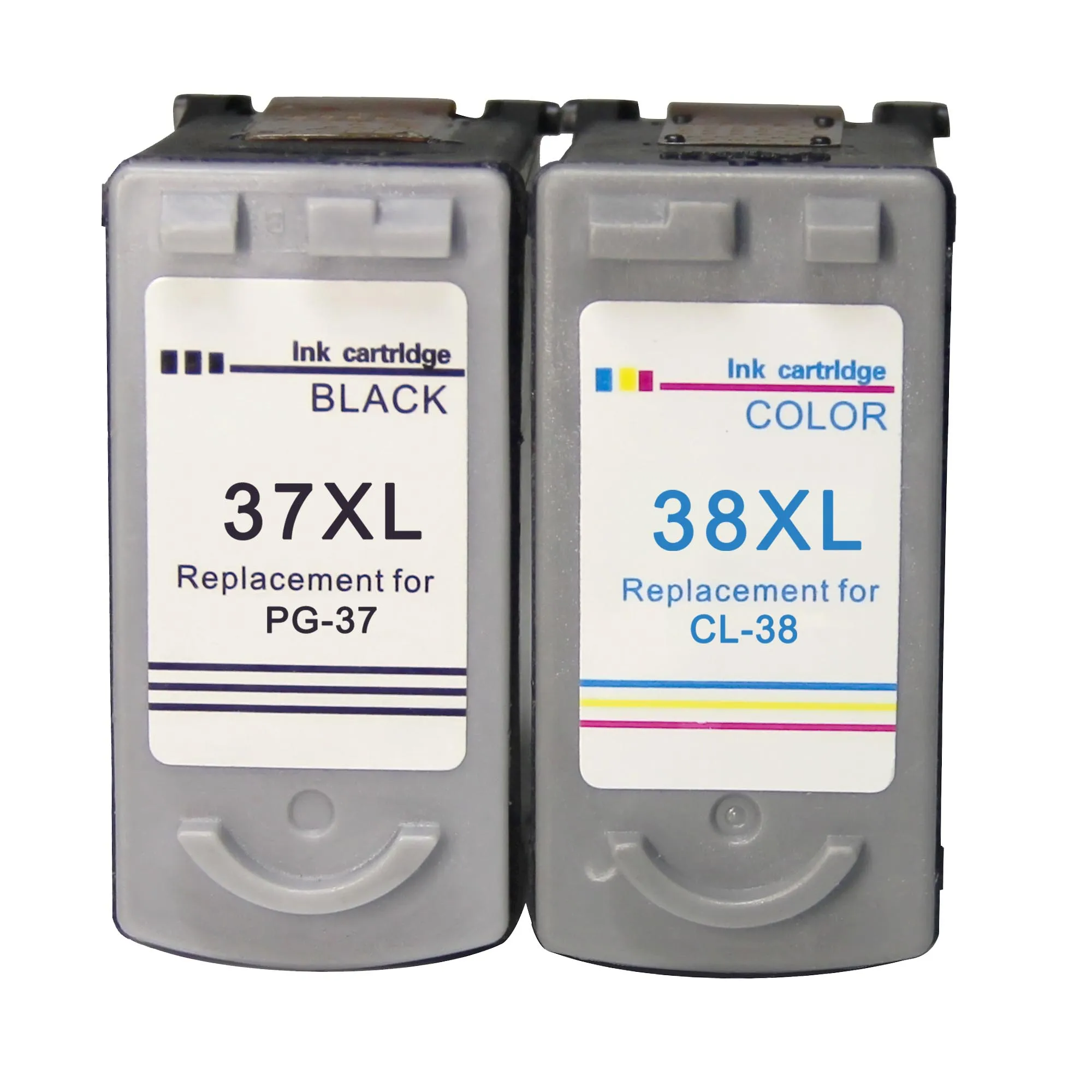 PG37 and CL38 Ветеран PG37 CL38 Замена для чернильный картридж canon PG 37 CL 38 Pixma MP190 IP2600 MP140 MP210 MP220 MP420 MX300 MX310 принтер - Цвет: PG37 and CL38