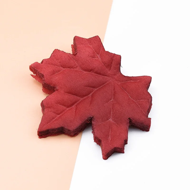 100 шт. шелковые декоративные цветы в виде кленовых листьев венки искусственные