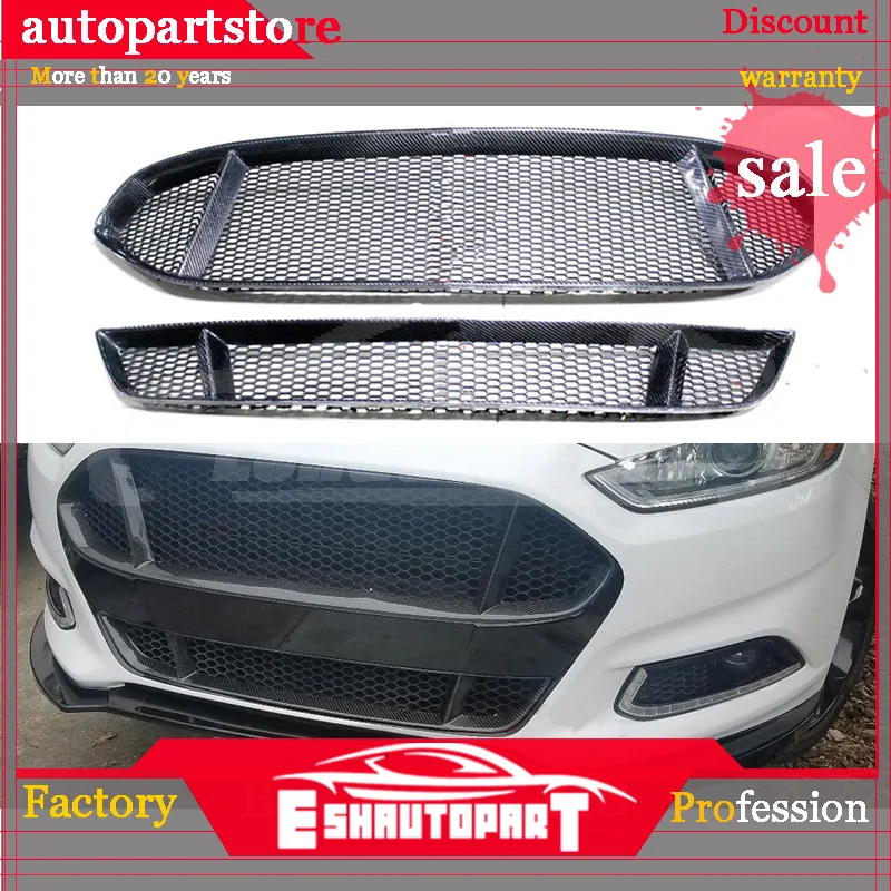 Решетка для переднего бампера автомобиля из углеродного волокна Ford Mustang 2015 2016 2017