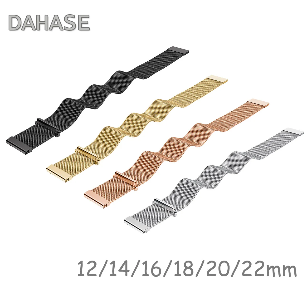 Ремешок для часов с магнитной застежкой ремешок из нержавеющей стали 12 мм 14 16 18 20