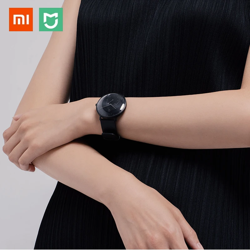 Оригинальные кварцевые часы Xiaomi Mijia с двойным циферблатом, водонепроницаемые умные часы с интеллектуальным напоминанием, Bluetooth 4,0 для Android IOS
