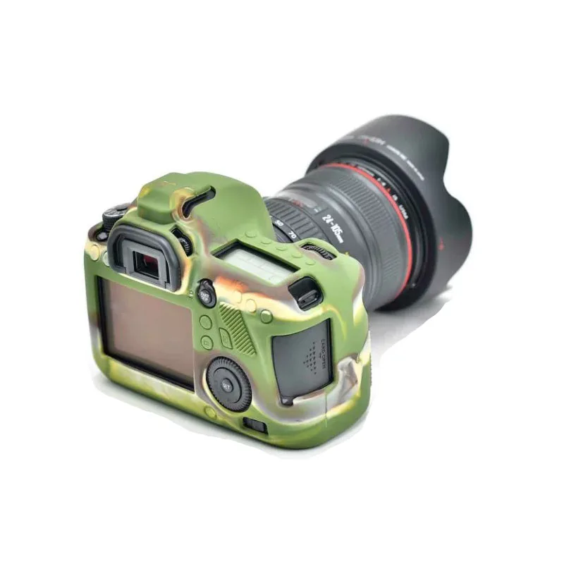 Мягкий силиконовый резиновый чехол для корпуса камеры Canon EOS 6D защитный