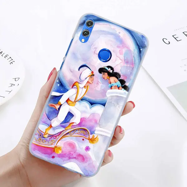 10 Алладин Принцесса Жасмин чехол для телефона для huawei Honor 8X 8A Pro 8C 8S 9 10 Lite 20i Honor Play Y7 Y9 крышка чехол Coque - Цвет: 10