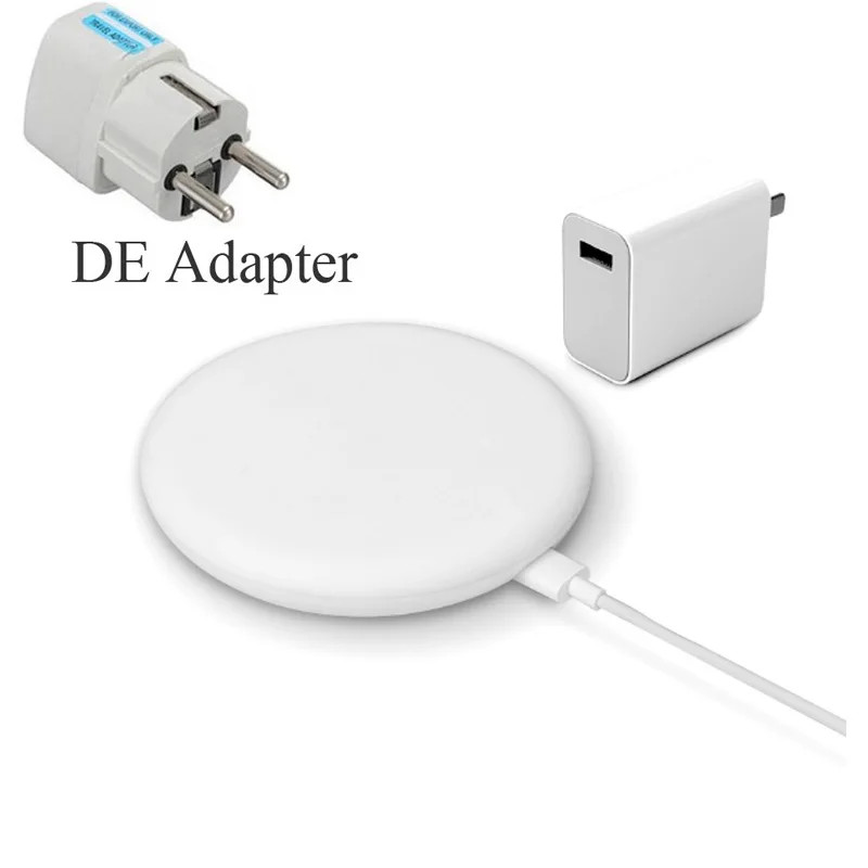 Plug and DE adapter Оригинальное Беспроводное зарядное устройство Xiaomi 20 Вт Макс. 15 в 27 Вт разъем применяется к Xiaomi Mi9 MiX 2S Mix 3 Qi EPP10W для iPhone XS XR XS Max - Цвет: Plug and DE adapter