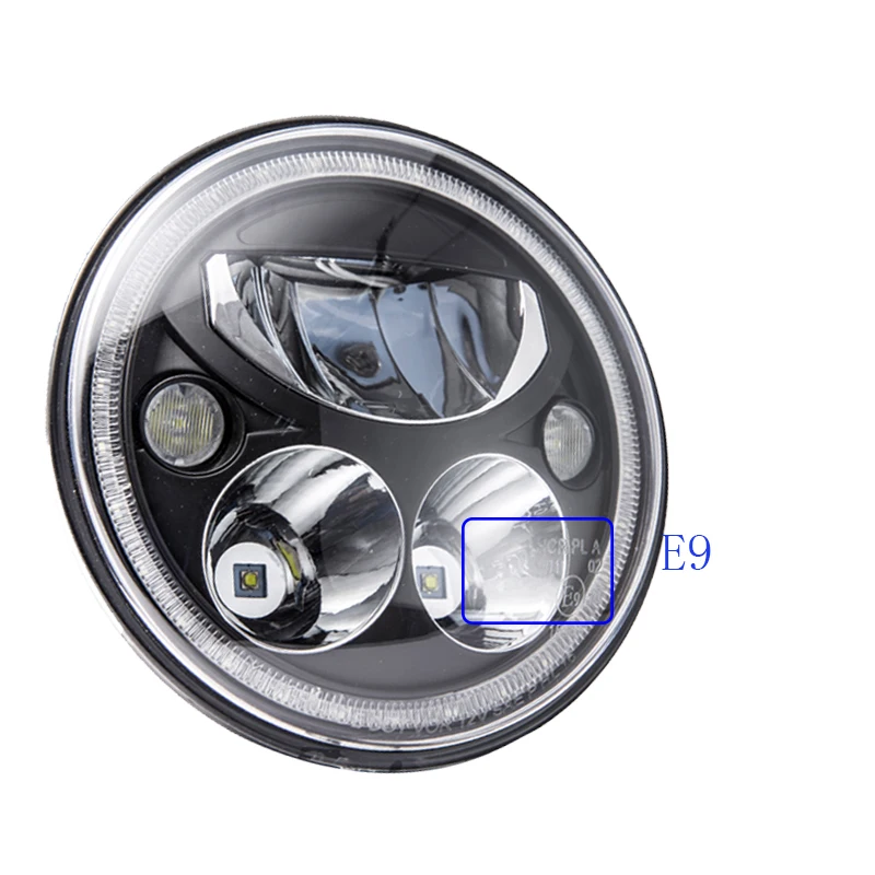Для Jeep Wrangler светодиодные фары 7 дюймов круглые Hi-Lo-Beam DC 12 v 24 v фары для Lada 4x4 urban Niva suzuki samurai