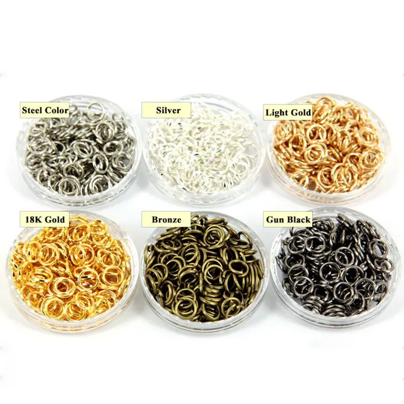 Открытые соединительные кольца из цинкового сплава разных размеров фурнитура