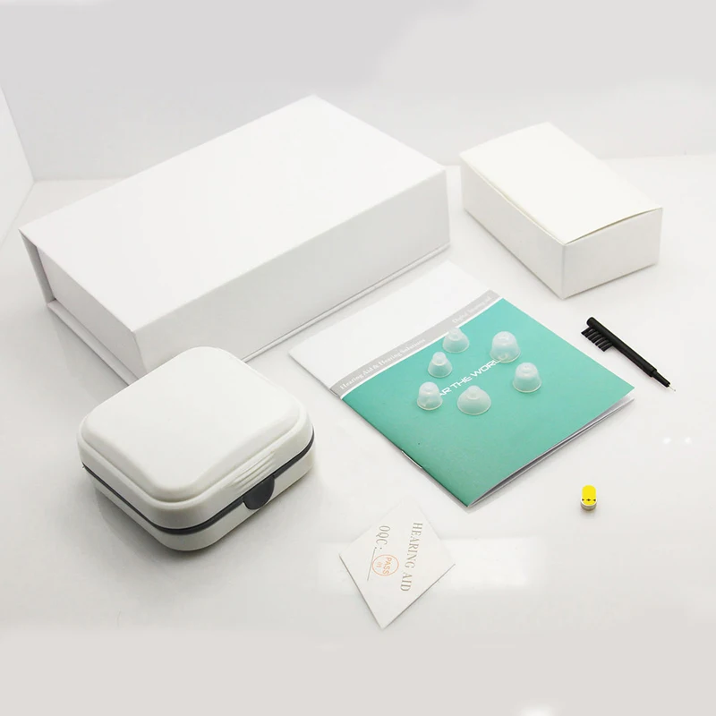 

High Quality Hearing Aids Low Noise Mini In Ear Sound Amplifier Invisible Hearing Aids for Elderly Deafness Ear Care