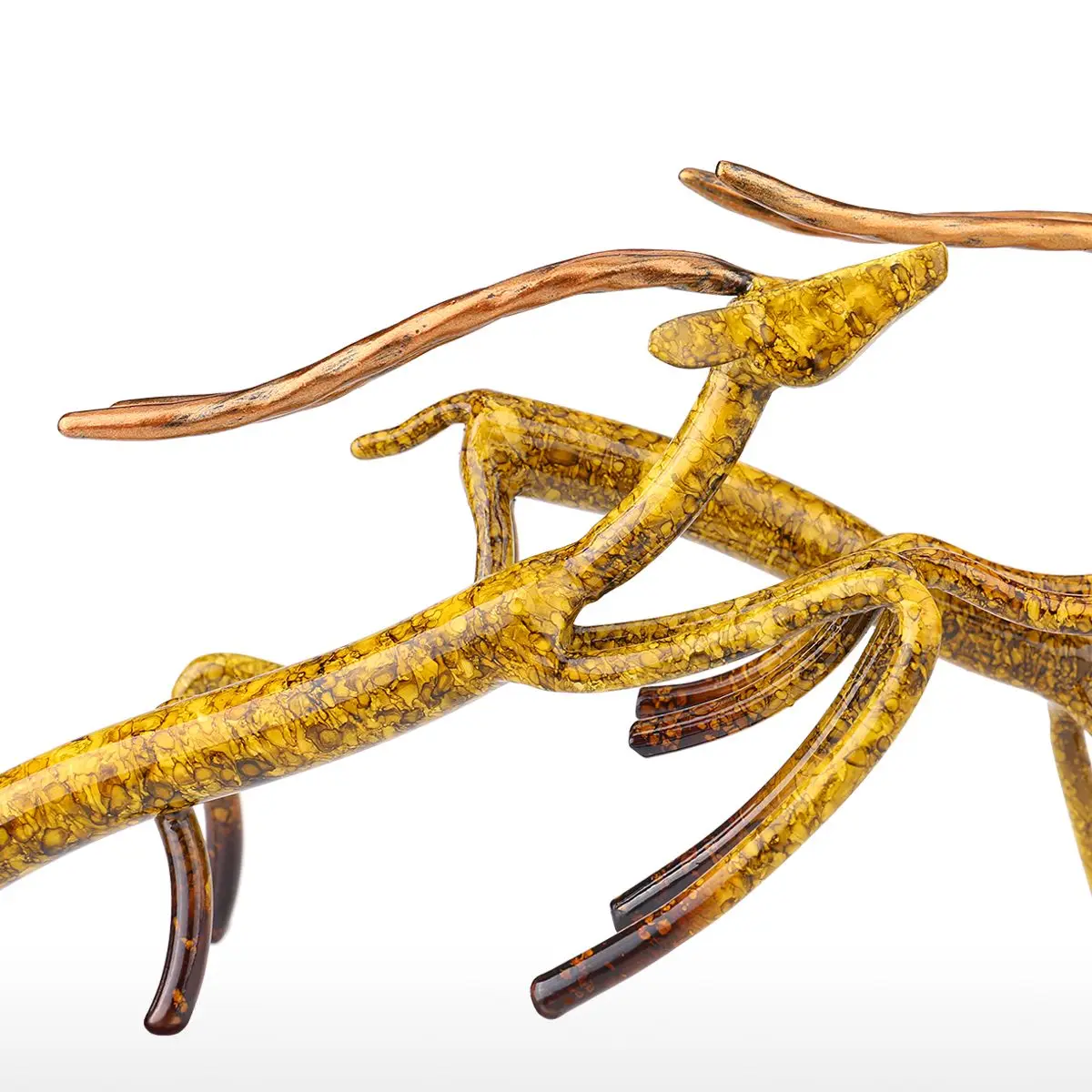 Tooarts Antelope железная скульптура, домашнее украшение, фигурки животных, рождественские украшения для дома, подарок на год, украшения