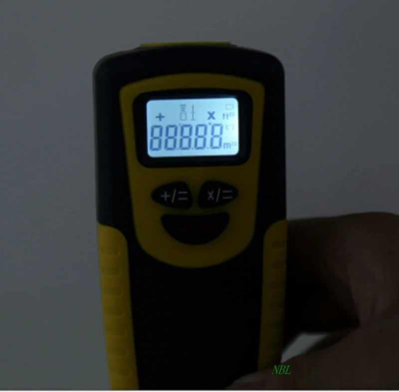 Мини ЖК Ультразвуковой измеритель расстояния ручной цифровой лазерный