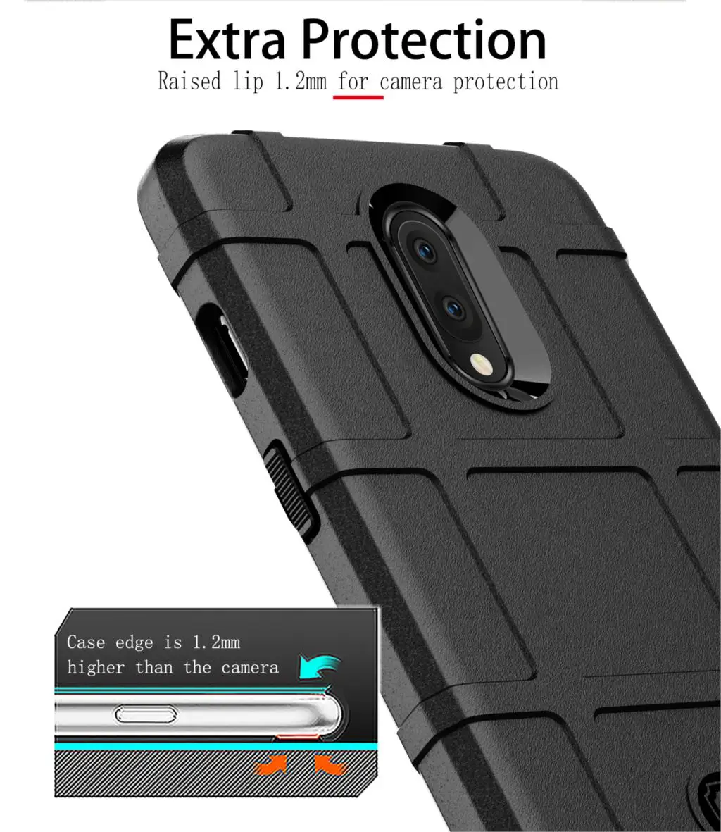 Прочный защитный чехол из углеродного волокна для OnePlus 7 One Plus ударопрочный