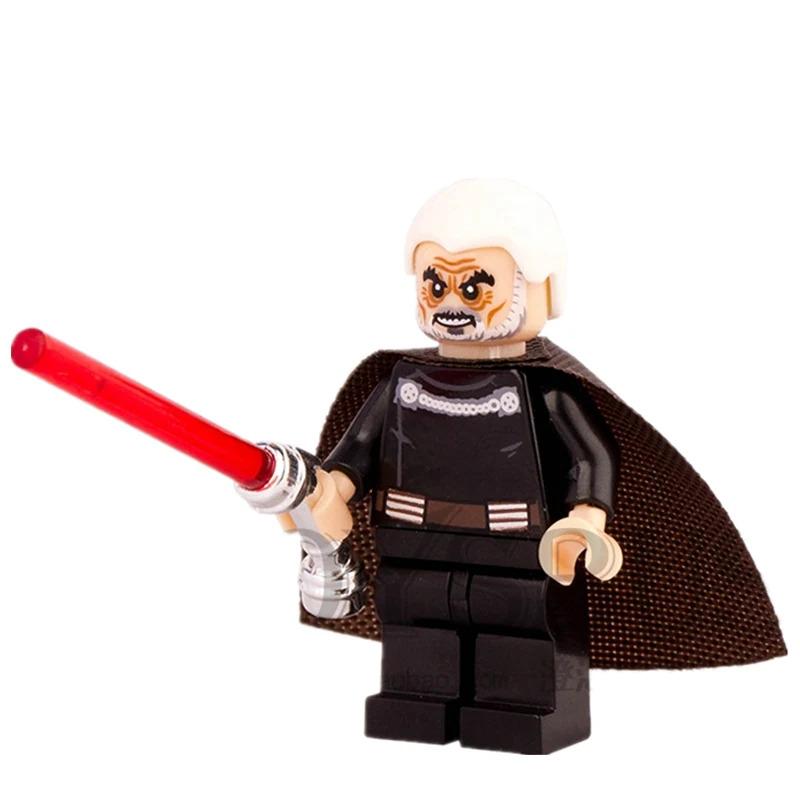 SingleSale STAR WAR Count Dooku SW472 с изогнутым световым Saber Sith Darth модель Вейдера DIY