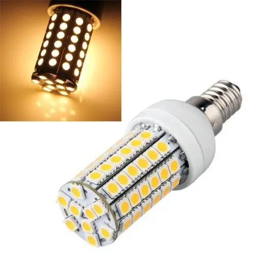 5 XE14 9W 69x5050SMD 630LM 6000-6500K натуральный белый свет СИД кукурузные лампочки с ампулой