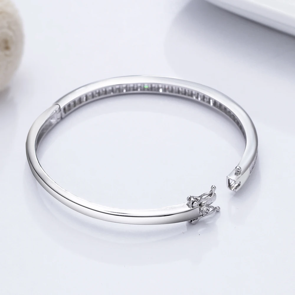 5*5 6 см диаметр реальные 925 серебряный браслет ювелирные изделия квадратный