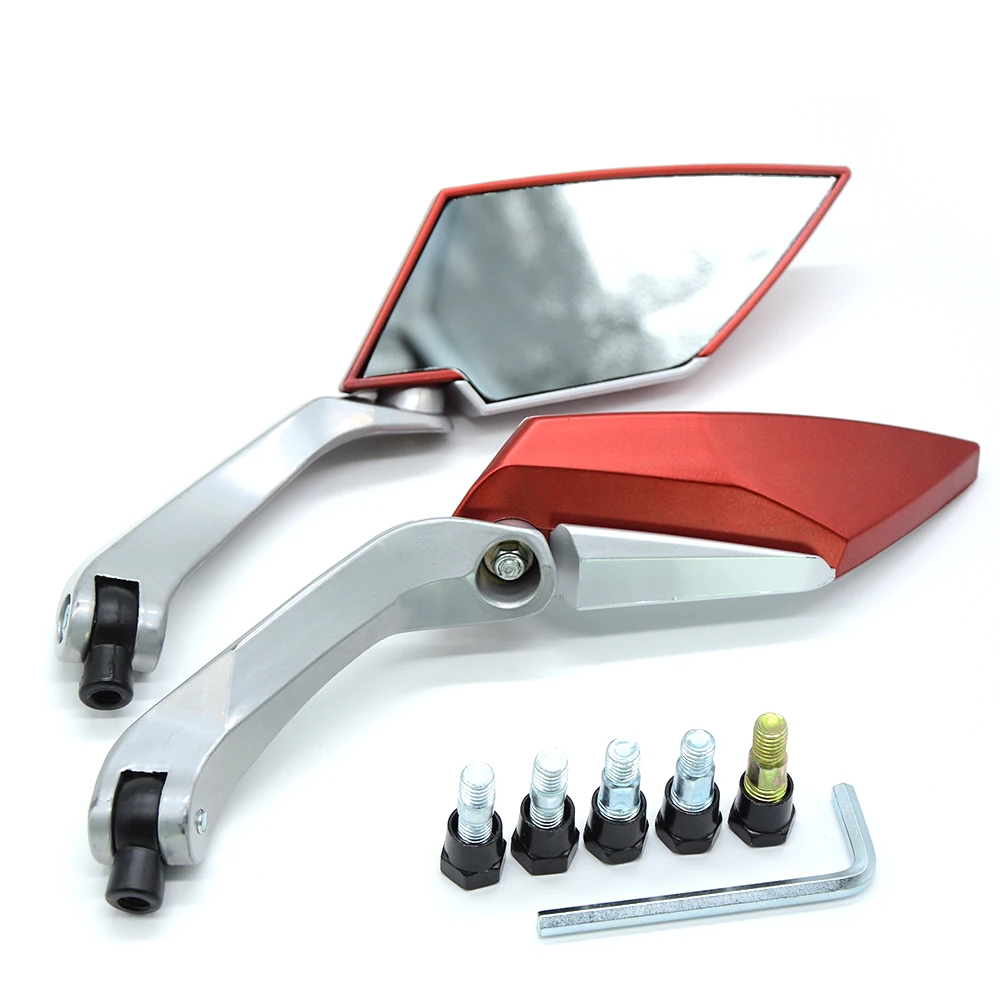 Универсальные боковые зеркала для мотоцикла с алмазным покрытием 2 шт. 8 мм 10