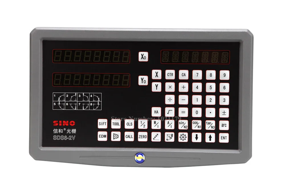 Фрезерный токарный станок 0,005 мм 0,001 мм SINO DRO комплект SDS6-2V 2 осевая цифровая индикация DRO+ KA300 линейный энкодер+ KA500 тонкая линейная шкала