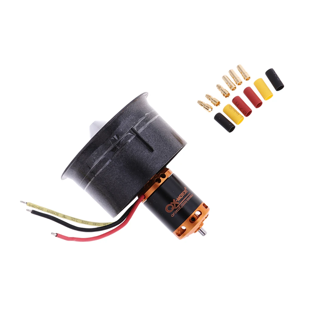 

64mm Duct Fan QF2822 3500KV Brushless Motor for RC EDF Jet Airplane Copters