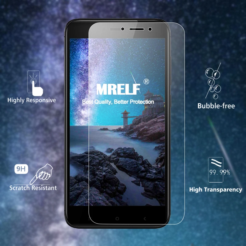 MRELF закаленное стекло для Xiaomi Redmi 4X Защита экрана телефона Защитное