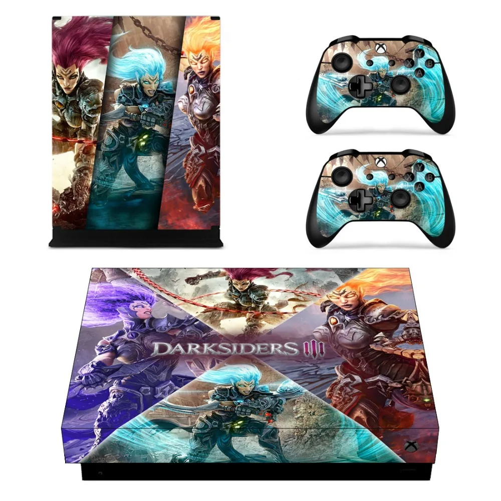 Darksiders 3 Лицевая панель консоль и наклейка на контроллер для Xbox One X + кожу