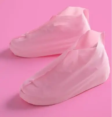 pink size L ТПУ защищающий от дождя чехол для обуви луч порт непромокаемые сапоги скольжения непромокаемый плащ с высоким верхом запас аксессуары поставки - Цвет: pink size L